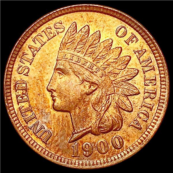 1900 Red Indian Head Cent UNCIRCULATED