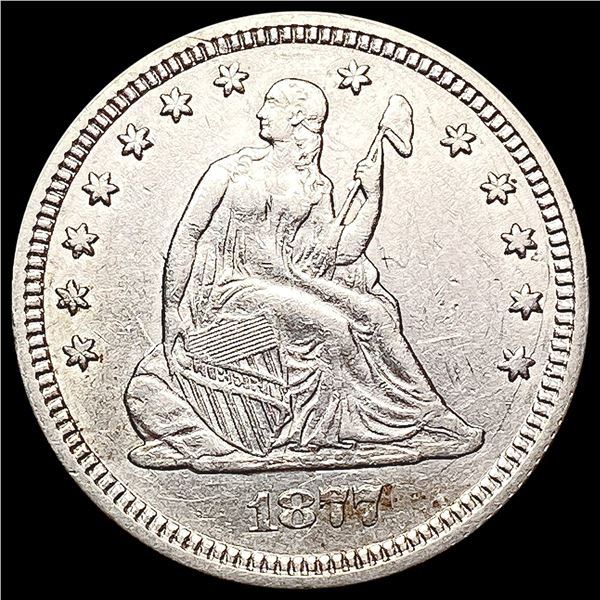 1877 Seated Liberty Quarter CLOSELY UNCIRCULATED