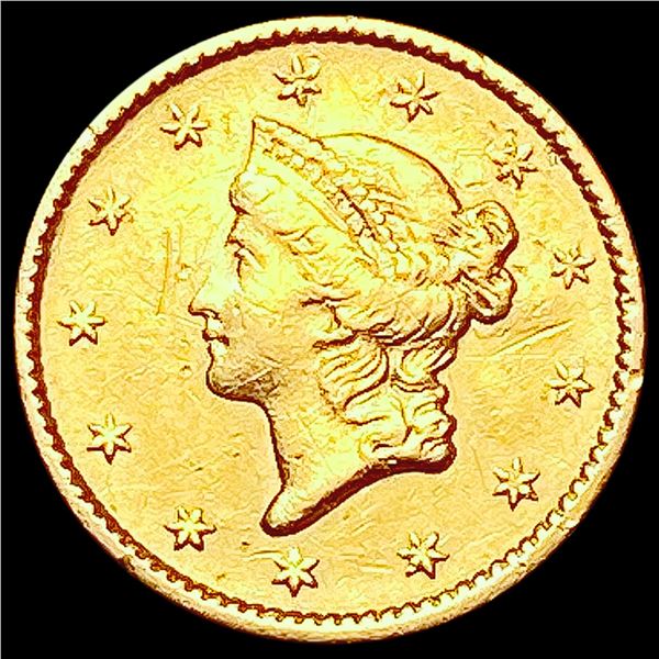 1852 Rare Gold Dollar NEARLY UNCIRCULATED