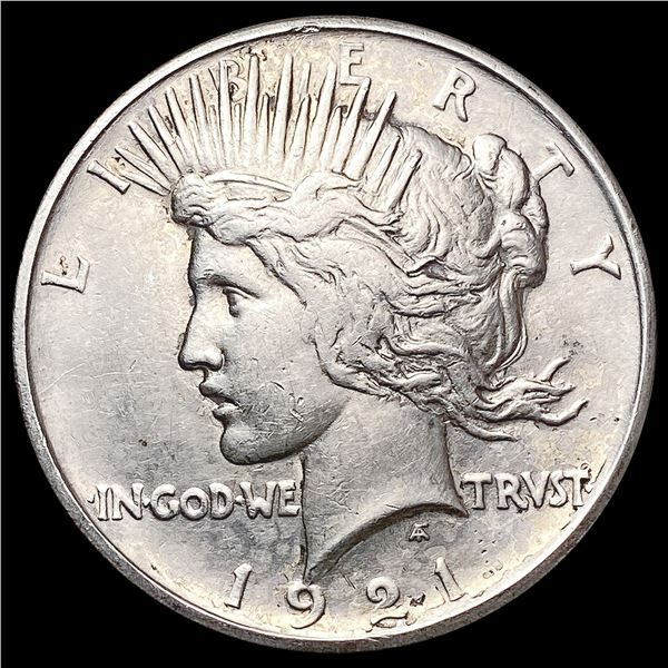 1921 Silver Peace Dollar NEARLY UNCIRCULATED