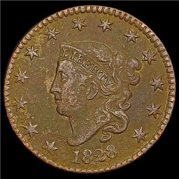 1828 Coronet Head Large Cent LIGHTLY CIRCULATED