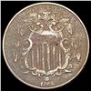 Image 1 : 1866 Rays Shield Nickel LIGHTLY CIRCULATED