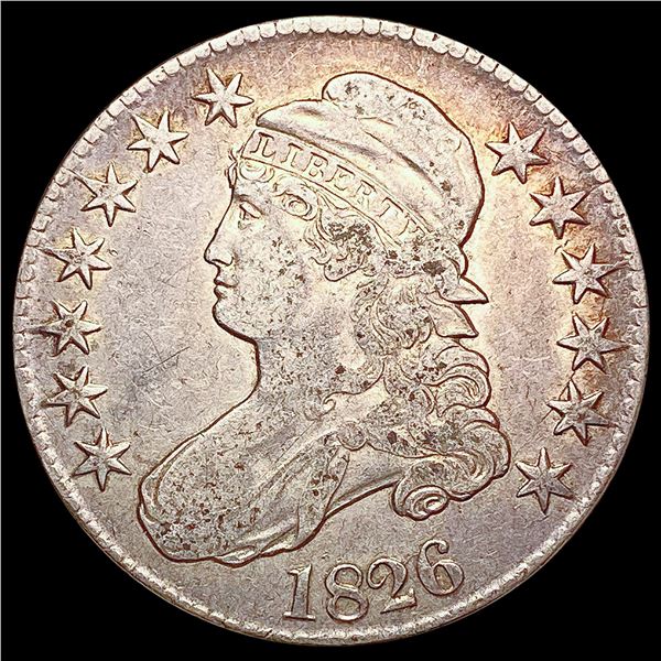 1826 Capped Bust Half Dollar LIGHTLY CIRCULATED