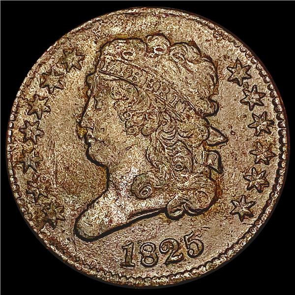1825 Classic Head Half Cent LIGHTLY CIRCULATED