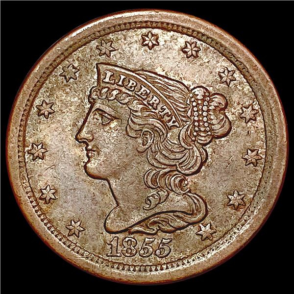 1856 Braided Hair Half Cent UNCIRCULATED