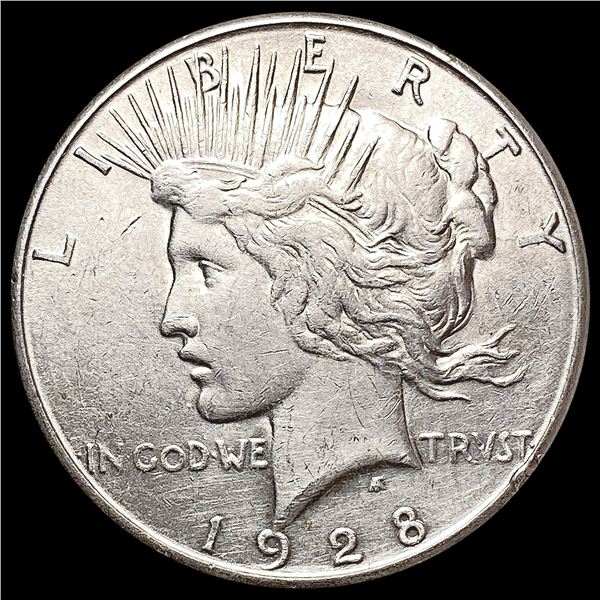 1928-S Silver Peace Dollar CLOSELY UNCIRCULATED