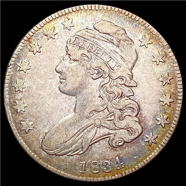 1834 Capped Bust Half Dollar LIGHTLY CIRCULATED