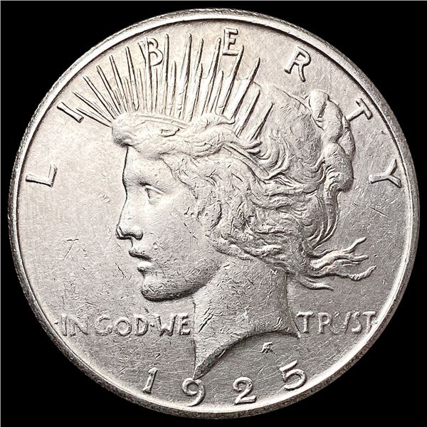 1925-S Silver Peace Dollar CLOSELY UNCIRCULATED
