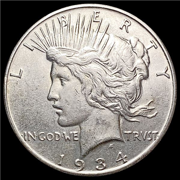 1934-S Silver Peace Dollar CLOSELY UNCIRCULATED