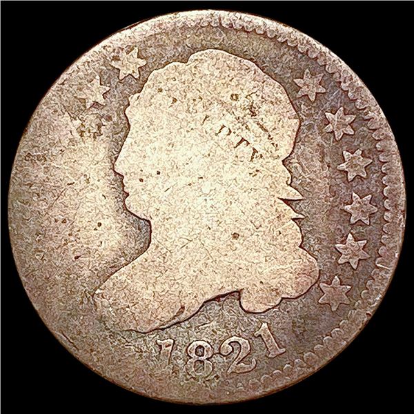 1821 Capped Bust Dime NICELY CIRCULATED