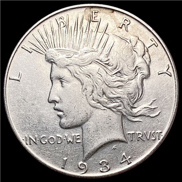 1934 Silver Peace Dollar CLOSELY UNCIRCULATED