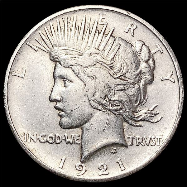 1921 Silver Peace Dollar NEARLY UNCIRCULATED