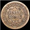 Image 2 : 1853 Seated Liberty Half Dime NICELY CIRCULATED