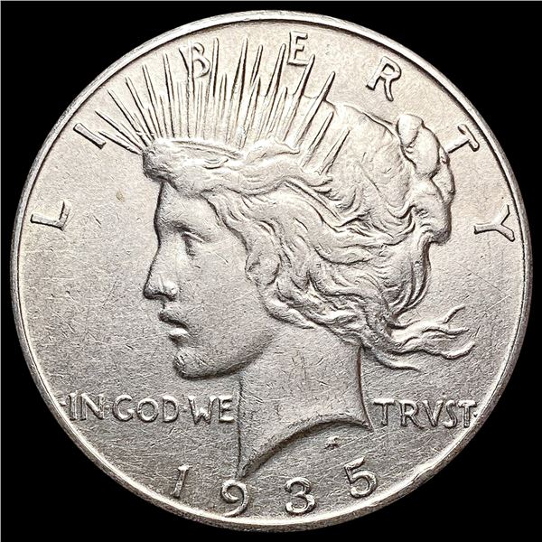 1935 Silver Peace Dollar CLOSELY UNCIRCULATED