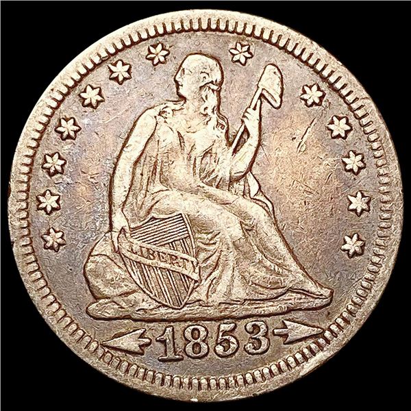 1853 Seated Liberty Quarter LIGHTLY CIRCULATED