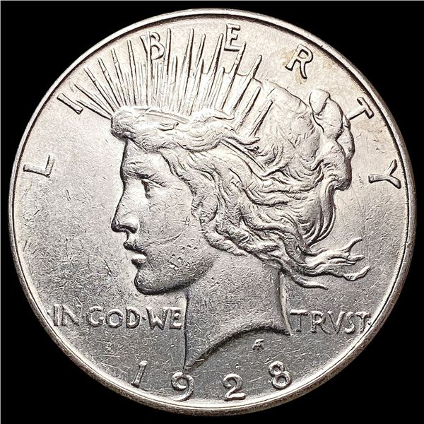 1928-S Silver Peace Dollar CLOSELY UNCIRCULATED