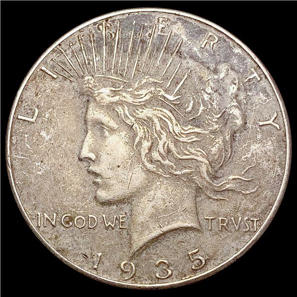 1935 Silver Peace Dollar CLOSELY UNCIRCULATED