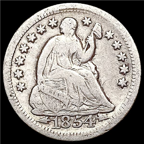 1854-O Seated Liberty Half Dime NICELY CIRCULATED