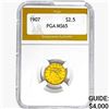 Image 1 : 1907 $2.50 Gold Quarter Eagle PGA MS65