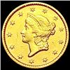 Image 1 : 1851 Rare Gold Dollar NEARLY UNCIRCULATED