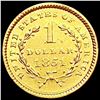 Image 2 : 1851 Rare Gold Dollar NEARLY UNCIRCULATED