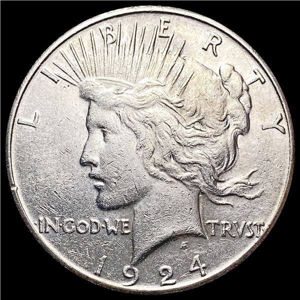 1924-S Silver Peace Dollar CLOSELY UNCIRCULATED