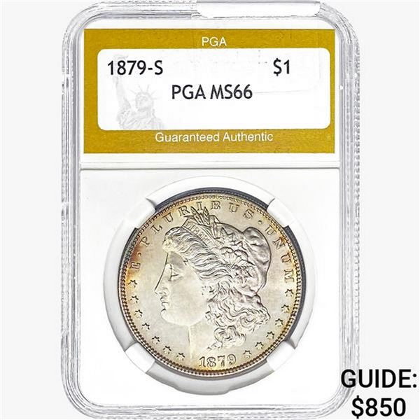1879-S Morgan Silver Dollar PGA MS66