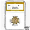 Image 1 : 1921 Buffalo Nickel PGA MS64 Miami COLL.