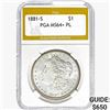 Image 1 : 1881-S Morgan Silver Dollar PGA MS64+ PL