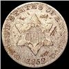 Image 1 : 1852 Silver Three Cent NICELY CIRCULATED