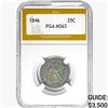Image 1 : 1846 Seated Liberty Quarter PGA MS63
