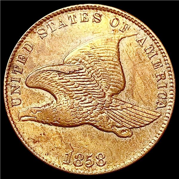 1858 Flying Eagle Cent CHOICE AU