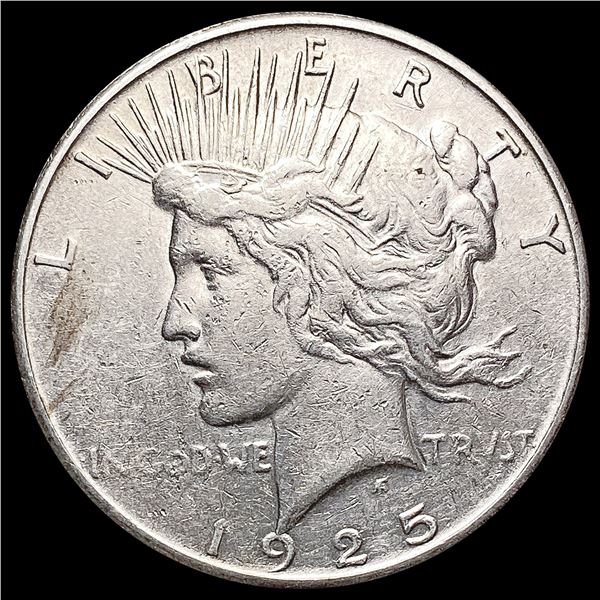 1925-S Silver Peace Dollar CLOSELY UNCIRCULATED