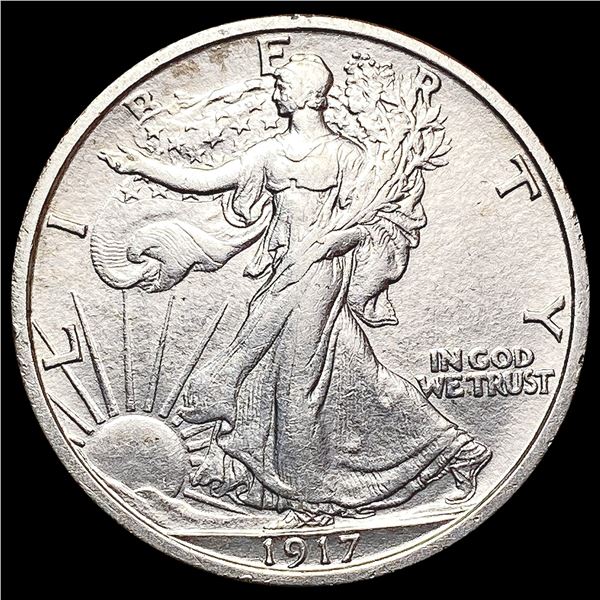 1917 Walking Liberty Half Dollar CHOICE AU