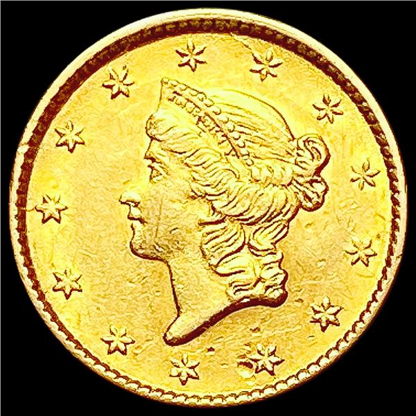 1853 Rare Gold Dollar NEARLY UNCIRCULATED