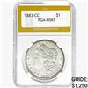 Image 1 : 1883-CC Morgan Silver Dollar PGA MS65
