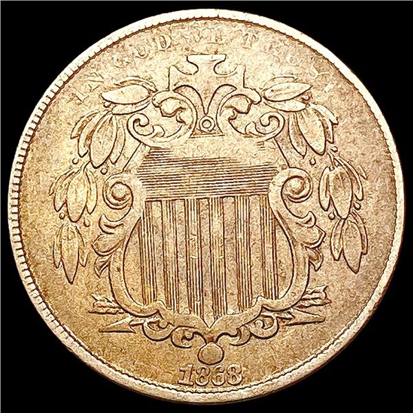 1868 Shield Nickel LIGHTLY CIRCULATED