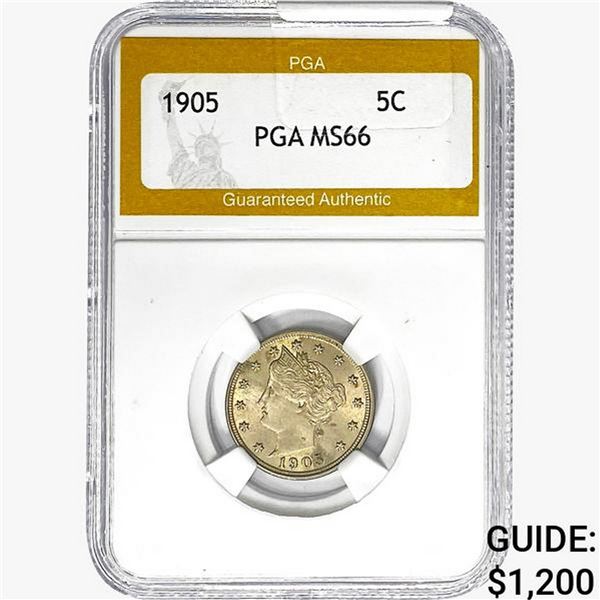 1905 Liberty Victory Nickel PGA MS66