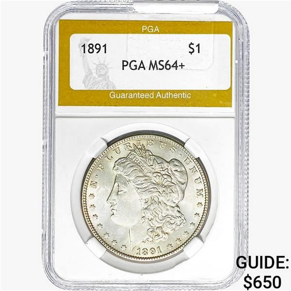 1891 Morgan Silver Dollar PGA MS64+