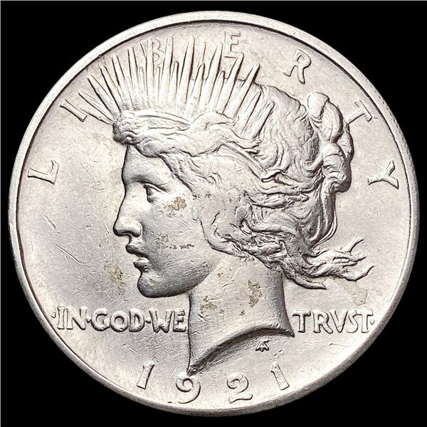 1921 Silver Peace Dollar NEARLY UNCIRCULATED