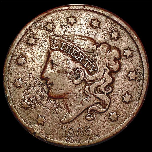 1835 Coronet Head Large Cent LIGHTLY CIRCULATED
