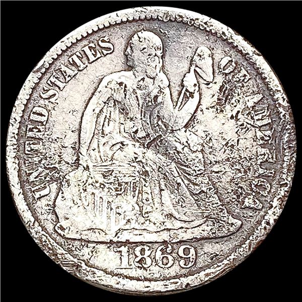 1869-S Seated Liberty Dime HIGH GRADE