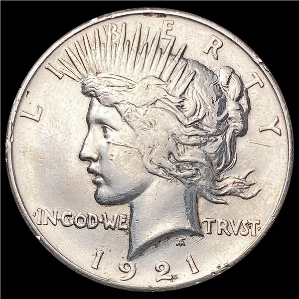 1921 Silver Peace Dollar NEARLY UNCIRCULATED