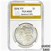 Image 1 : 1878 Morgan Silver Dollar PGA MS60 REV79
