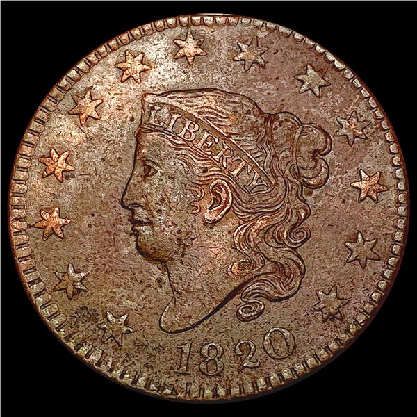 1820 Coronet Head Large Cent CLOSELY UNCIRCULATED