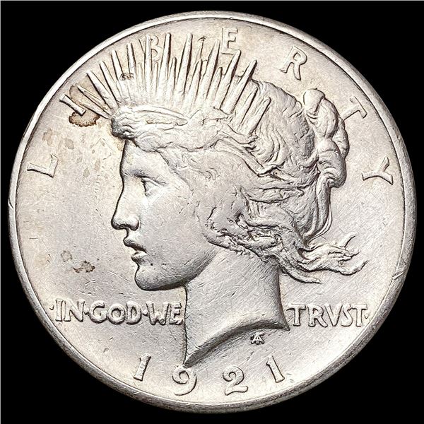 1921 Silver Peace Dollar NEARLY UNCIRCULATED