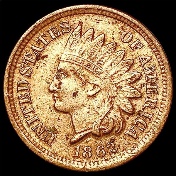 1862 Indian Head Cent CHOICE AU