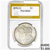 Image 1 : 1878-CC Morgan Silver Dollar PGA MS64