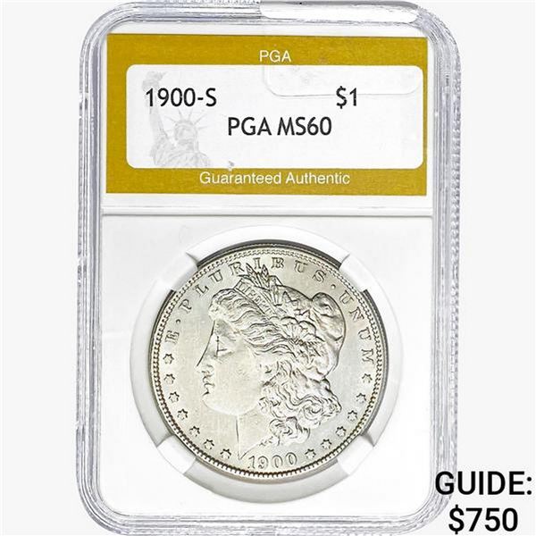1900-S Morgan Silver Dollar PGA MS60