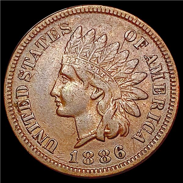 1886 Indian Head Cent NEARLY UNCIRCULATED